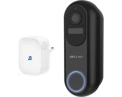 Bell4U Video Deurbel - Draadloos - Met ontvanger - Slimme deurbel - Met bewegingsmelder