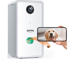 Beveiligingscamera - Huisdier Camera - Babyfoon - Honden Camera - Pet Cam - 1080p Full HD - Wifi - Bluetooth - 2-weg Audio - Nachtmodus - Bewegingsregistratie - Blaf Waarschuwing - Lekkernij Uitgave - Met App - Huisbeveiliging