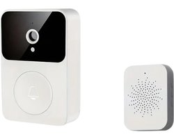 Bovista Video Deurbel - Deurspion Met Camera En Wifi - Videodeurbel - Draadloos - Deurbel (t-ring geluid) - Camera - Buiten - Nachtzicht - Wit
