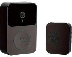 Bovista Video Deurbel - Deurspion Met Camera En Wifi - Videodeurbel - Draadloos - Deurbel (t-ring geluid) - Camera - Buiten - Nachtzicht - Zwart