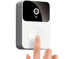 Bovista Video Deurbel - Deurspion Met Camera En Wifi - Videodeurbel - Draadloos - Deurbel (t-ring geluid) - Camera - Buiten - Wit - Bel