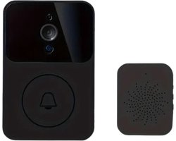 Bovista Video Deurbel - Deurspion Met Camera En Wifi - Videodeurbel - Draadloos - Deurbel (t-ring geluid) - Camera - Buiten - Zwart