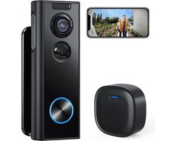 CLGP® Deurbellen met Camera - Video Deurbel - Draadloos - Full HD