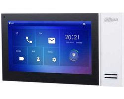 Dahua DHI-VTH2421FW-P monitor voor Video intercom, netwerk bekabeld , sip protocol, PoE, witte uitvoering