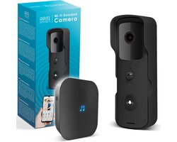 Delight Video Deurbel met Camera En Wifi - Intercom – Full HD 1080p – 150 dagen batterijduur! - Bewegingsdetectie En Nachtzicht - Deurbellen met Camera - 55386BK