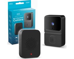 Delight Video Deurbel met Camera En Wifi - Intercom – HD – Nachtzicht - Deurbellen met Camera - 55385BK