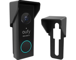 Deurbel cover geschikt voor Eufy - Beschermt tegen regen en zonneschijn - Geschikt voor Eufy 2K – Zonder extra gaten te boren.