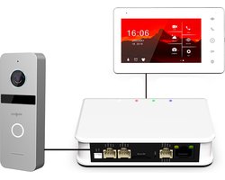 Doorsafe 6750 PRO - Professionele internet deurbel met camera - FHD 2MP - gratis lokale opslag op 32Gb SD-kaart - internet via WiFi of netwerkkabel - bewegingsmelder met lichaamsdetectie & instelbare activiteitenregio - met 7" full-touchscherm