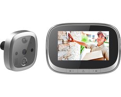 Doorsafe 6913 | Digitale deurspion met deurbel | 4,3″ scherm | met deurbel drukknop | met PIR bewegingsmelder | maakt foto’s of video’s | 16Gb