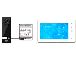 Doorsafe 7702 PRO - Professionele FHD 2MP internet camera deurbel | met 7" touchscherm | 2-draads | internet module via netwerkkabel, scherm via WiFi of netwerkkabel