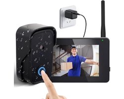 Draadloze deurbel met HD-camera en bewegingsdetectie