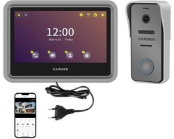 Draadloze Video-intercom met Touchscreen en Bewegingsdetectie - 1080p Deurbel