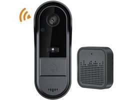 Draadloze WiFi-videodeurbelcamera met bel - Draadloze Video Deurbel - Met Camera - Draadloze Beveiligingscamera - Video Doorbell - Deurbel Draadloos - Incl. Gong - Bediening op afstand via de mobiele app