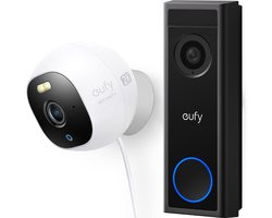 eufy C30 2K Draadloze Video Deurbelset 2K FHD - Accu + E220 2K solocam met 24/7 opname - kan ook zonder Homebase