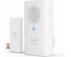 Eufy Deurbelgong Uitbreiding - Deurbel Chime - 8 Melodieën - Instelbaar Volume - Werkt met Homebase 2 en 3