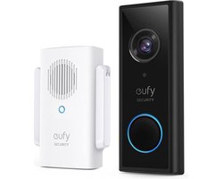 eufy Security 2K HD Draadloze videodeurbel set- Accu - geen homebase nodig.