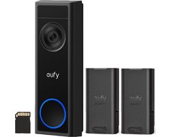 eufy Security C31 Video Deurbel- 2K Resolutie - Nachtzicht - Draadloos/Batterij + extra Batterij