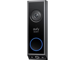 eufy Security E340 Video Deurbel – Video Doorbell - Dual-Cam technologie, 2K Full HD-resolutie, kleur nachtzicht, AI-pakketdetectie, geen maandelijkse kosten, draadloze installatie, compatibel met Alexa en Google Assistant