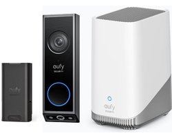 eufy Security E340 Video Doorbell + HomeBase 3 S380 + Extra accu - Bundelvoordeel