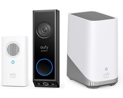 eufy Security E340 Video Doorbell met chime + HomeBase 3 S380 - Bundelvoordeel