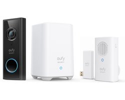 eufy Security S220 draadloze Video Deurbelset Inclusief Homebase 2 +eufy deurbelgong - Bundelvoordeel