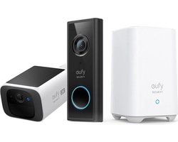 eufy security S220 Video Deurbel + eufy SoloCam S220 - Inclusief HomeBase 2 - Bundelvoordeel
