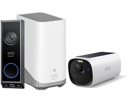 eufy Security Video Doorbell E340 + HomeBase 3 + eufycam E40 - Bundelvoordeel