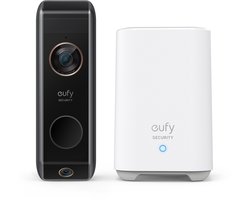 eufy Video Deurbell Dual 2 Pro met HomeBase 2 - 2K-resolutie - Doorbell - dubbele camera's - pakketdetectie - gezichtsherkenning - draadloze installatie