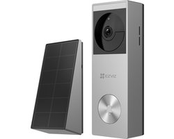 EZVIZ HP3 Pro - Video Deurbel – 2K HD – Kleur Nachtzicht – Geen Abonnement – 32GB Opslag – Zonnepaneel – IP65