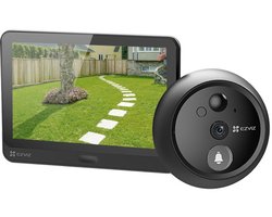 EZVIZ HP4 Wire-free Peephole Doorbell - 1080p - wide angle - night vision - monitor included