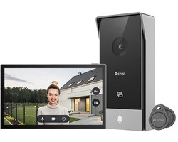 EZVIZ HP5 intercomsysteem - 17,8 cm (7") - Zwart en Zilver