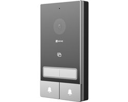 EZVIZ HP7 2-Family Kit – 2K Dubbele Video Deurbel & Intercom – 2-Wire Installatie – AI Detectie & Nachtzicht – 7 Inch Touchscreen – WiFi 6 – IP65