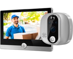 Handige Nivian deurcamera zonder abonnementskosten met Wifi & LCD