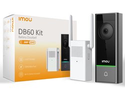 Imou DB60 Kit - 5MP resolutie - Werkt op accu - IP65 weerbestendig - Persoonsdetectie - bewegingssensor automatische detectie - IP65 weerbestendig