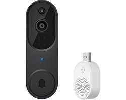 Intelligente visuele deurbel draadloze afstandsbediening visuele intercom spraak hd intelligente deurbel, M50 zwart