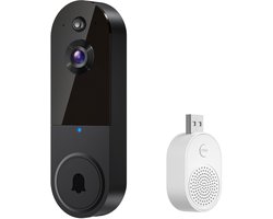 Intelligente visuele deurbel draadloze afstandsbediening visuele intercom spraak hd intelligente deurbel, T50 zwart