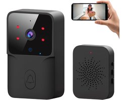 KZQ Deurbel - Deurbel draadloos - Deurbelset - Draadloze Deurbel Camera - 150 Meter Verbinding Slimme Camera - Tweerichtingsaudio Realtime Alarm - Nachtzicht Videodeurbel - Perfect voor Woningen - Kantoren - Hotels