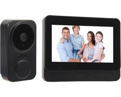 Lexium Video deurbel zonder abonnement - Deurbel met camera - Draadloze video deurbel - Beveiliging woning - Deurbel met app - Slimme deurbel - Geen maandelijkse kosten - Beveiligingscamera - WiFi deurbel - Voor smartphone en tablet
