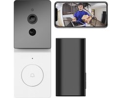 Living Needs Draadloze Deurbel – Videodeurbel – Deurbellen met Camera - Deurbel - Gratis Cloudservice.