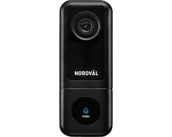 Nordväl SH105 Slimme Video Deurbel - zonder abonnement - met 2K Camera - WiFi - 128GB SD kaart