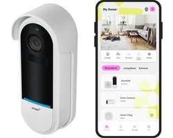 omajin Slimme Deurbel - HD - incl. Chime - Tweewegsgesprek - Waterdicht - Bewegingsdetectie - incl. 64 MicroSD - Wit