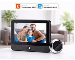 piricam® Video Doorbell- Digitale Deurspion - Slimme Draadloze Video Deurbel met camera - Inclusief 32GB SD-Kaart - 1080P Full HD - Wifi deurbel - Video Deurbel - Geen betaald abonnement nodig