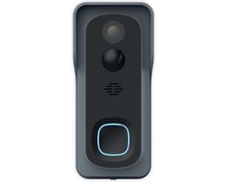 QNECT Slimme Video Deurbel - Deurbeldrukker - Full HD 1080P - 140 graden kijkhoek - Batterij-gevoed
