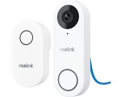 Reolink 2K 5MP Video deurbel, Groothoek van Kop tot Teen, PoE met camera, Detectie persoon/verpakking, Tweewegaudio, Werkt met NVR's, met Bel