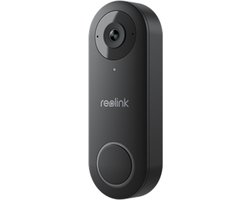 Reolink 2K 5MP Videodeurbel met bel, 180 graden uitzicht, PoE, Persoons/verpakking detectie, Tweewegaudio, Werkt met NVR's