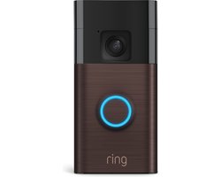 Ring Battery Video Doorbell - Draadloos - 1440p HD-video - Brons