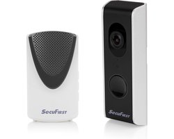 SecuFirst DID701B Slimme Video deurbel met camera met draadloze gong Zwart Grijs - 1080P - Kingston 32GB opslag