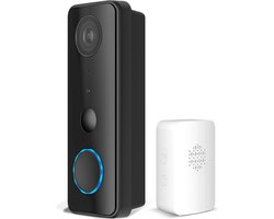 Slimme deurbel - Videodeurbel - 1080P HD - 135° groothoek - IP65 waterdicht - Privacy en veiligheid - Met radar- en PIR-detectie - Aangepast aan 2.4G WiFi - Tweeweg audio