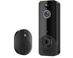 Slimme Video deurbel draadloos met Camera en Wifi - Inclusief Gong - 1080P HD - Slimme Deurbel