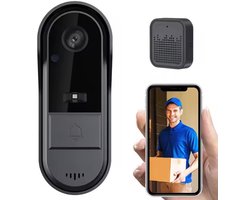 Slimme Video Deurbel met Camera – Full HD 1080p | Nachtzicht | 2-Weg Audio | Draadloze Smart Deurbel met App
